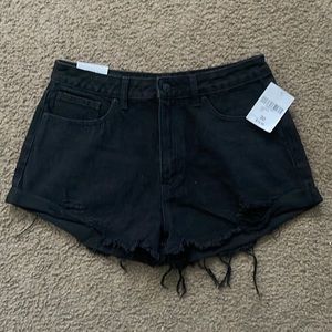 NWT - Black Jean Shorts
